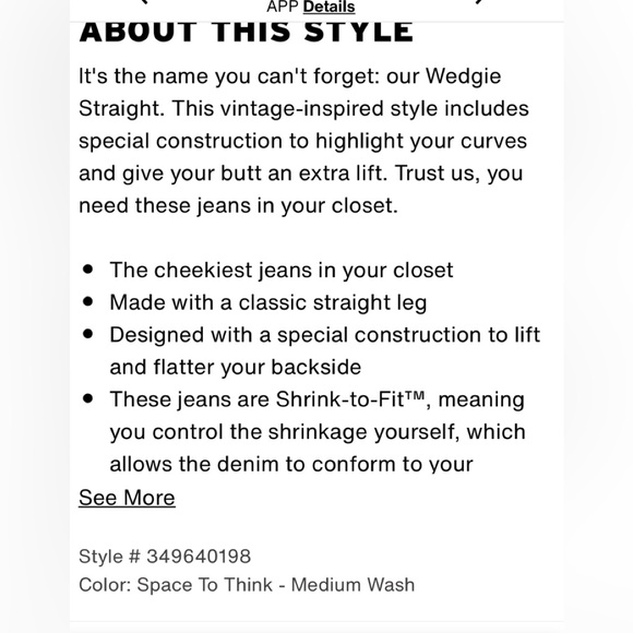 Levi’s Wedgie woman’s straight fit jeans size 27 - Picture 10 of 12